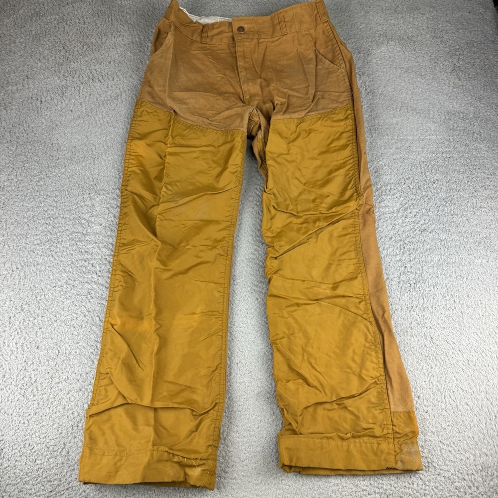 Vintage 70s Red Head Bone-Dry Pants 36x29 Double Knee Hunting Duck Canvas Tan